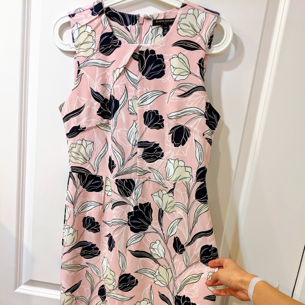 Banana republic floral business dress